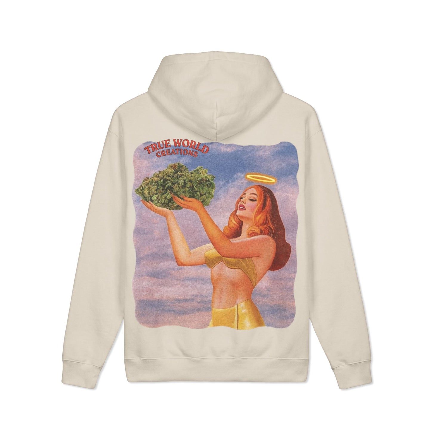 True World Creations Hoodie — Vintage  Angel Graphic Hooded Sweatshirt