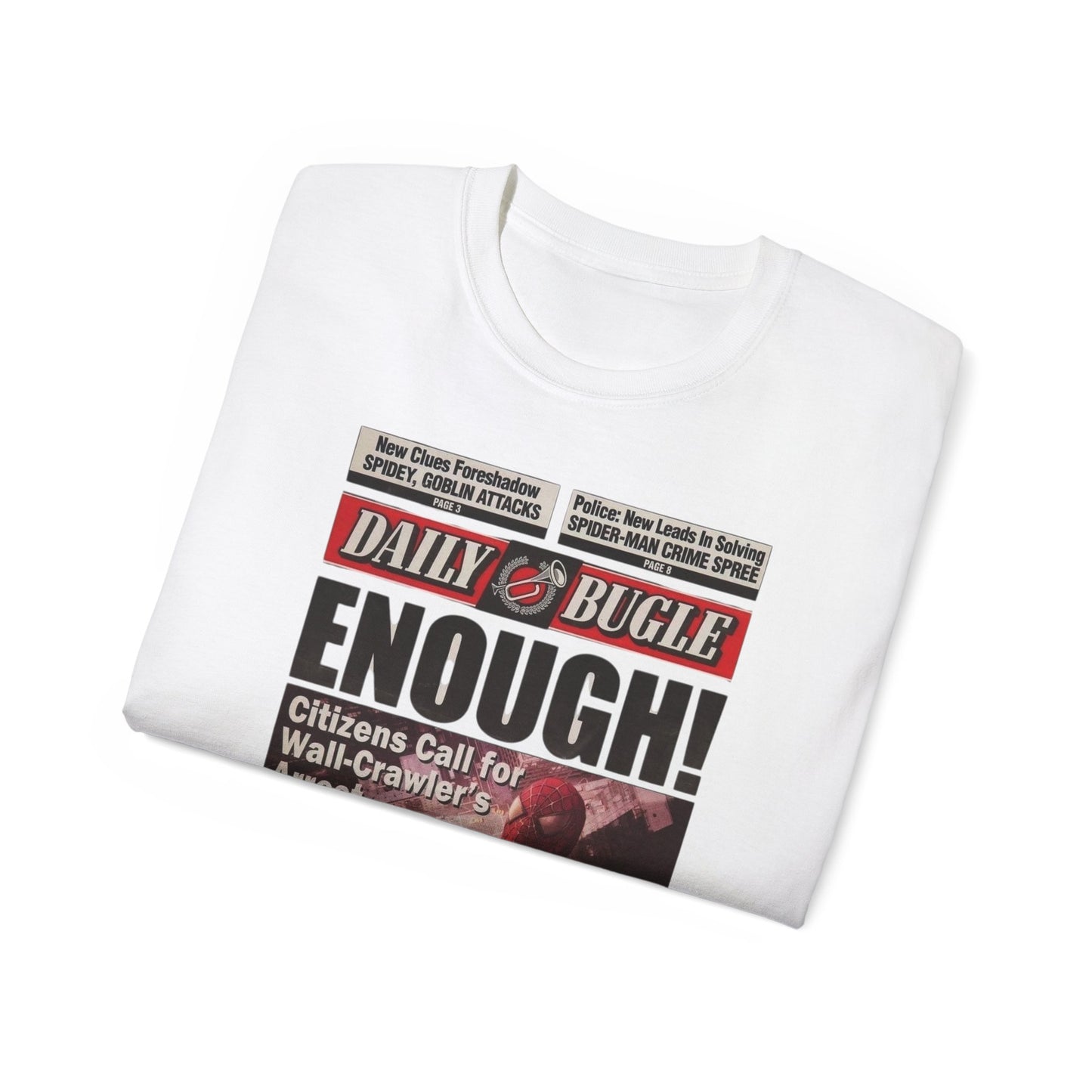 Spider-Man Daily bugle graphic Trendy Everyday T-shirt