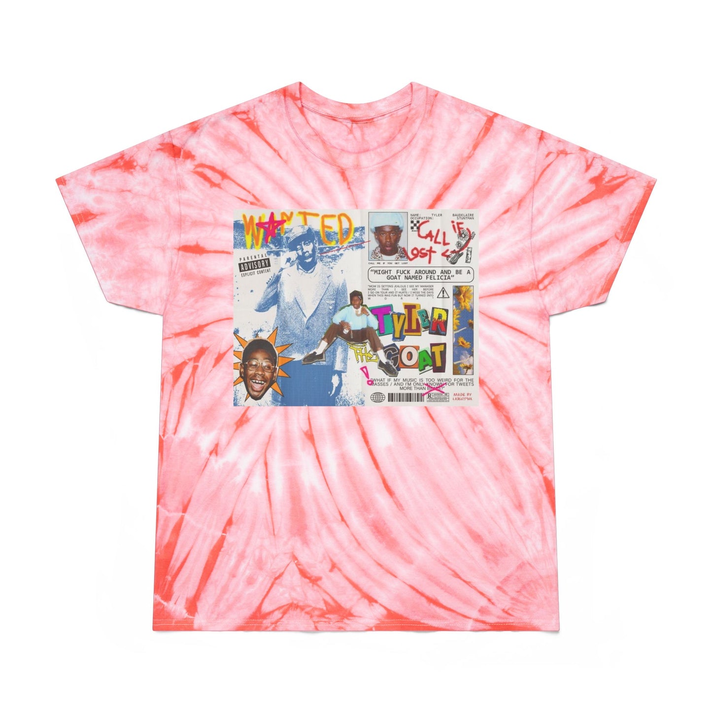 Retro Tie-Dye Tee - Cyclone Style with Graphic Print