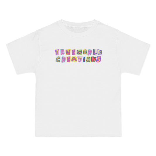 TrueWorldCreations Alphabet Party T-Shirt — Colorful Retro Lettering Tee