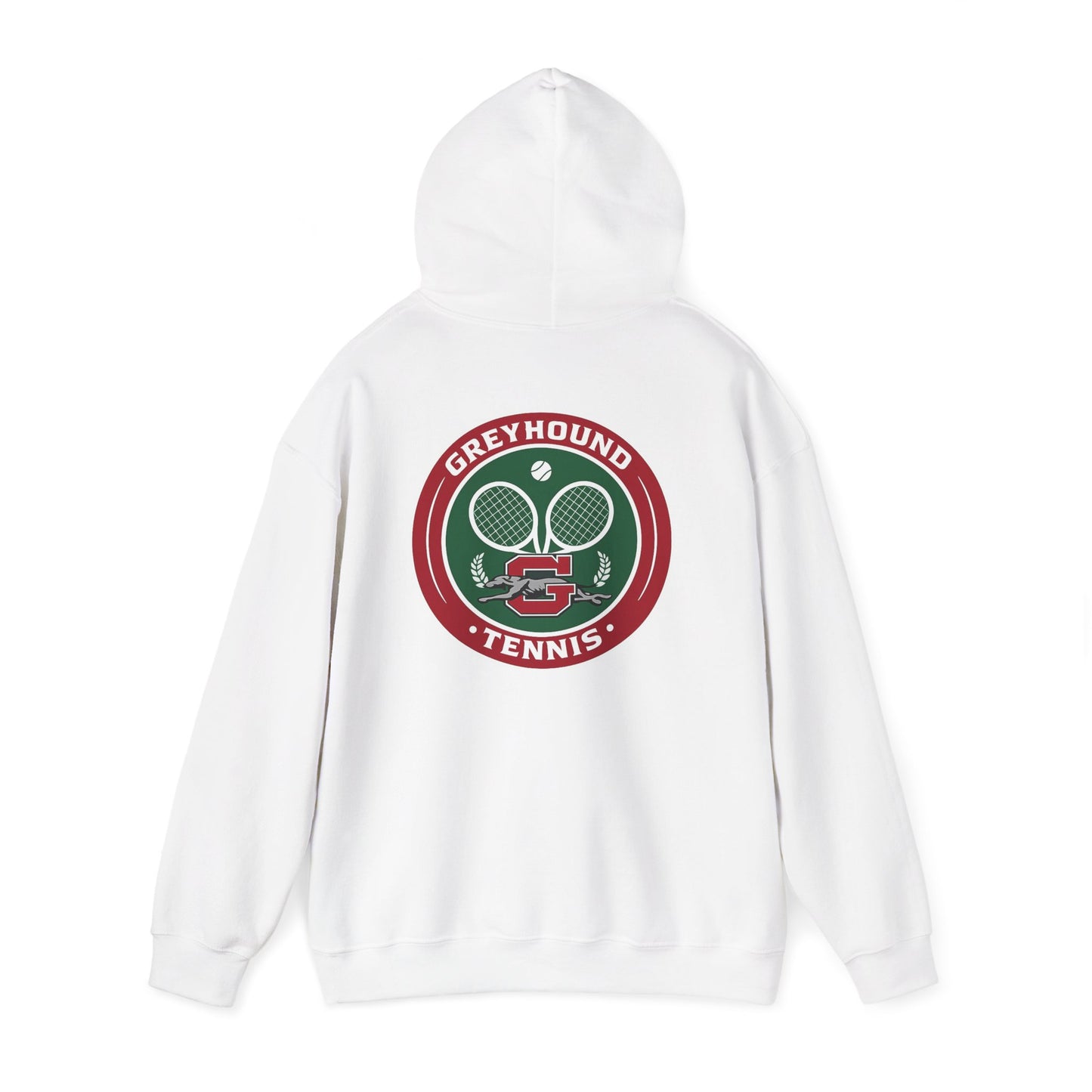 Greyhound Tennis Hoodie — Vintage Tennis Logo Sweatshirt