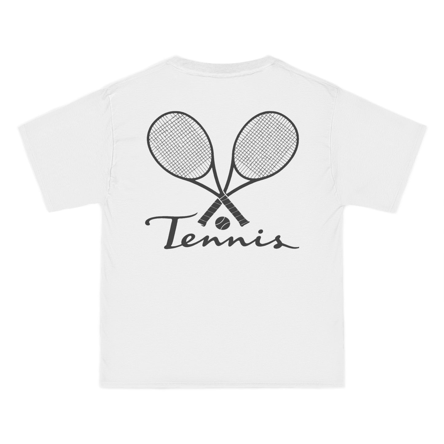 'Grandview Tennis' Graphic Tee with Racket Design