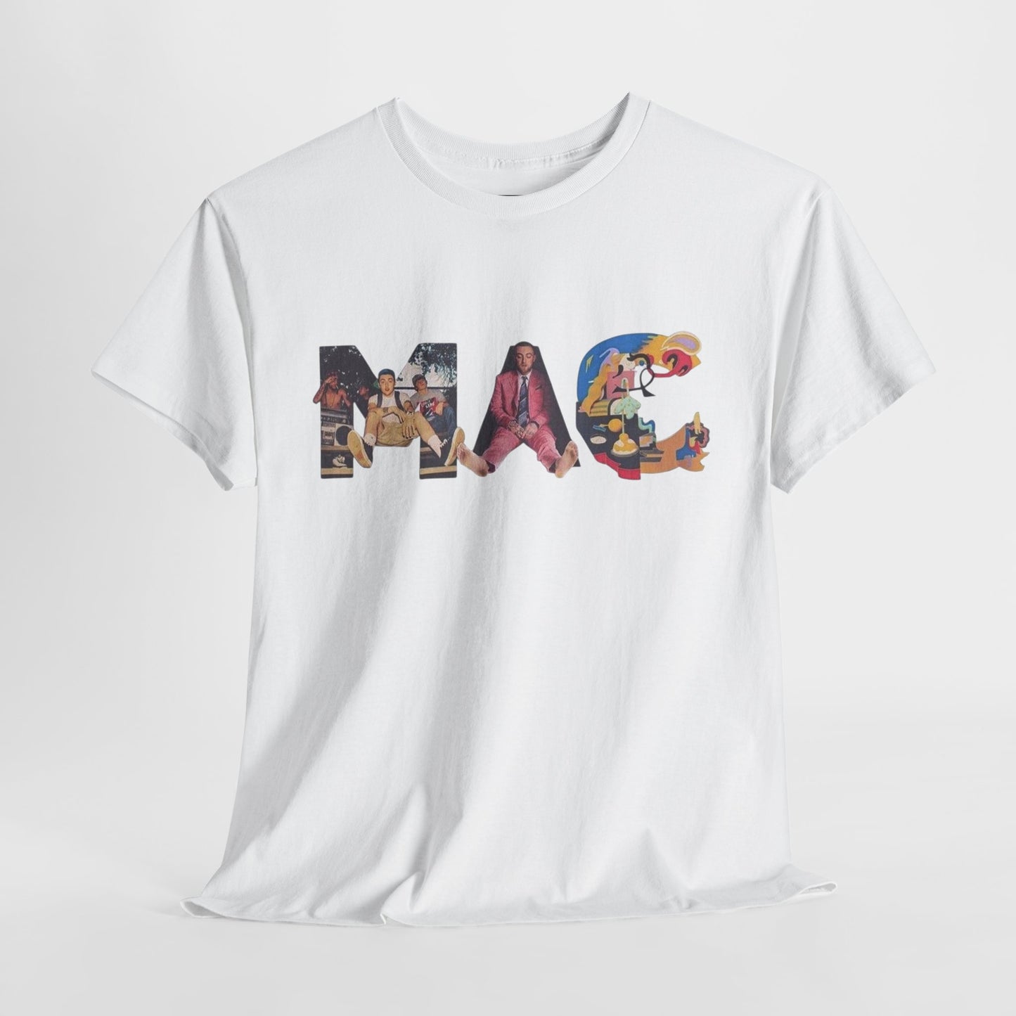 Mac Miller Unisex Heavy Cotton Tee - Fun and Colorful Graphic T-Shirt