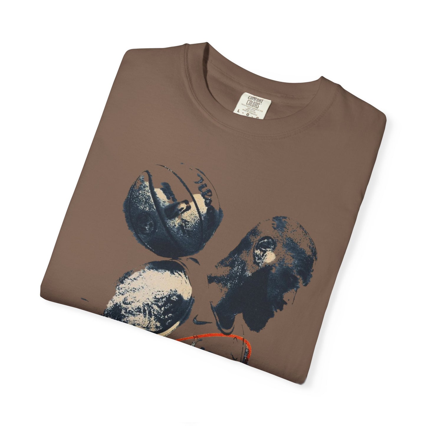 Basketball Silhouette Tee with lbj Signature Graphic