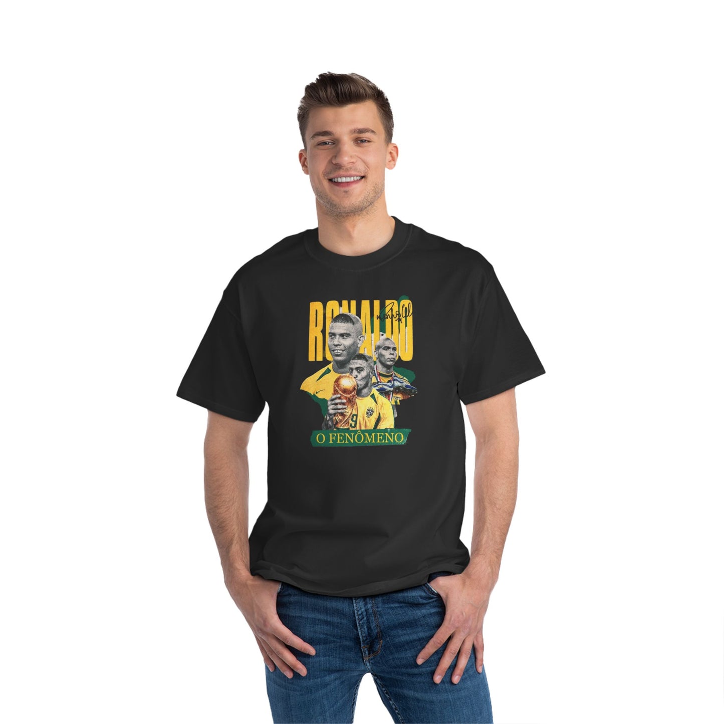 Ronaldo O Fenomeno Tribute T-Shirt | Retro Sportswear for Soccer Fans