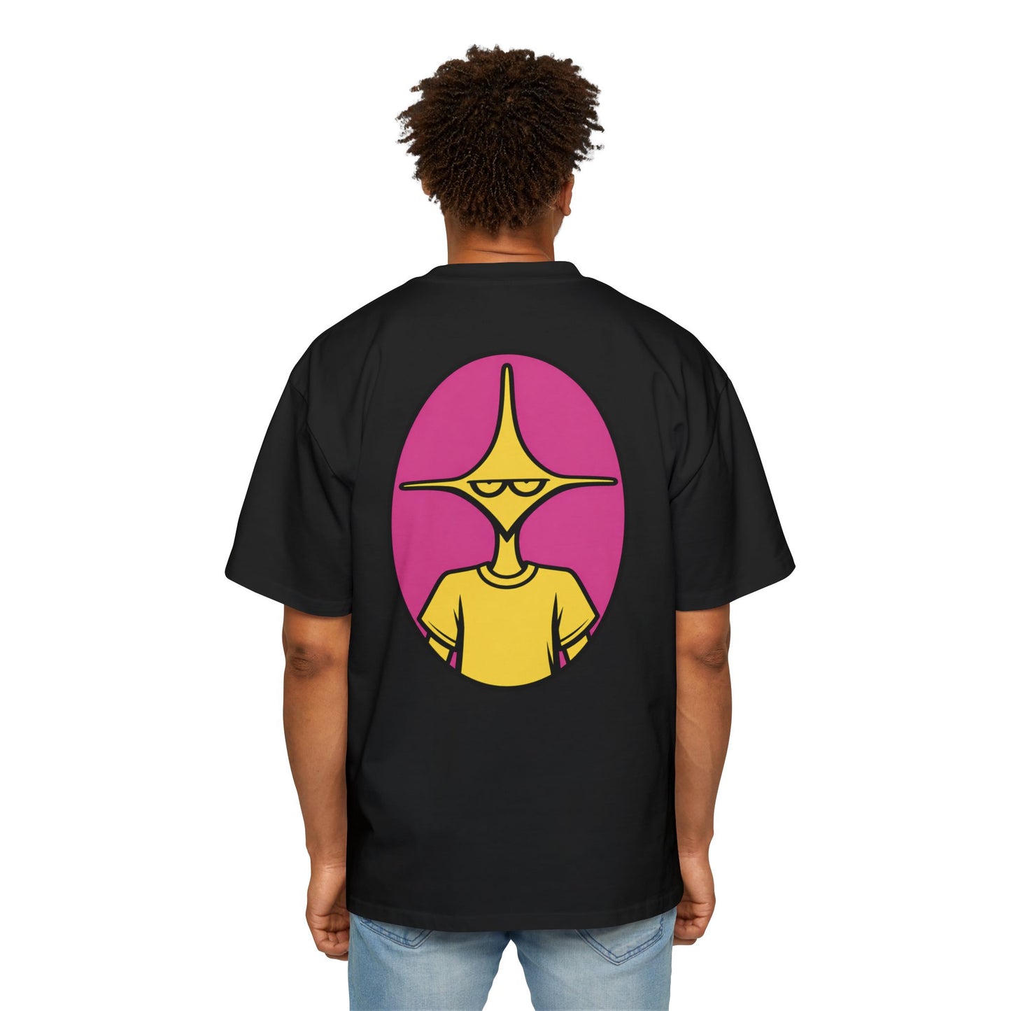 True World Creations Logo & Retro Alien Back Print