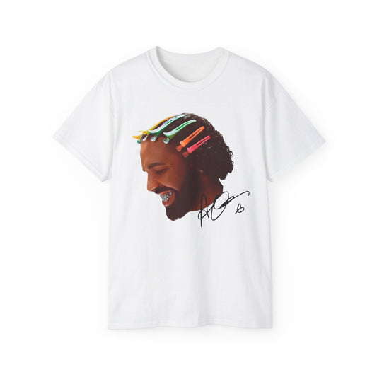 Artistic drake Unisex Ultra graphic Cotton Tee with Colorful Hair Clips Design