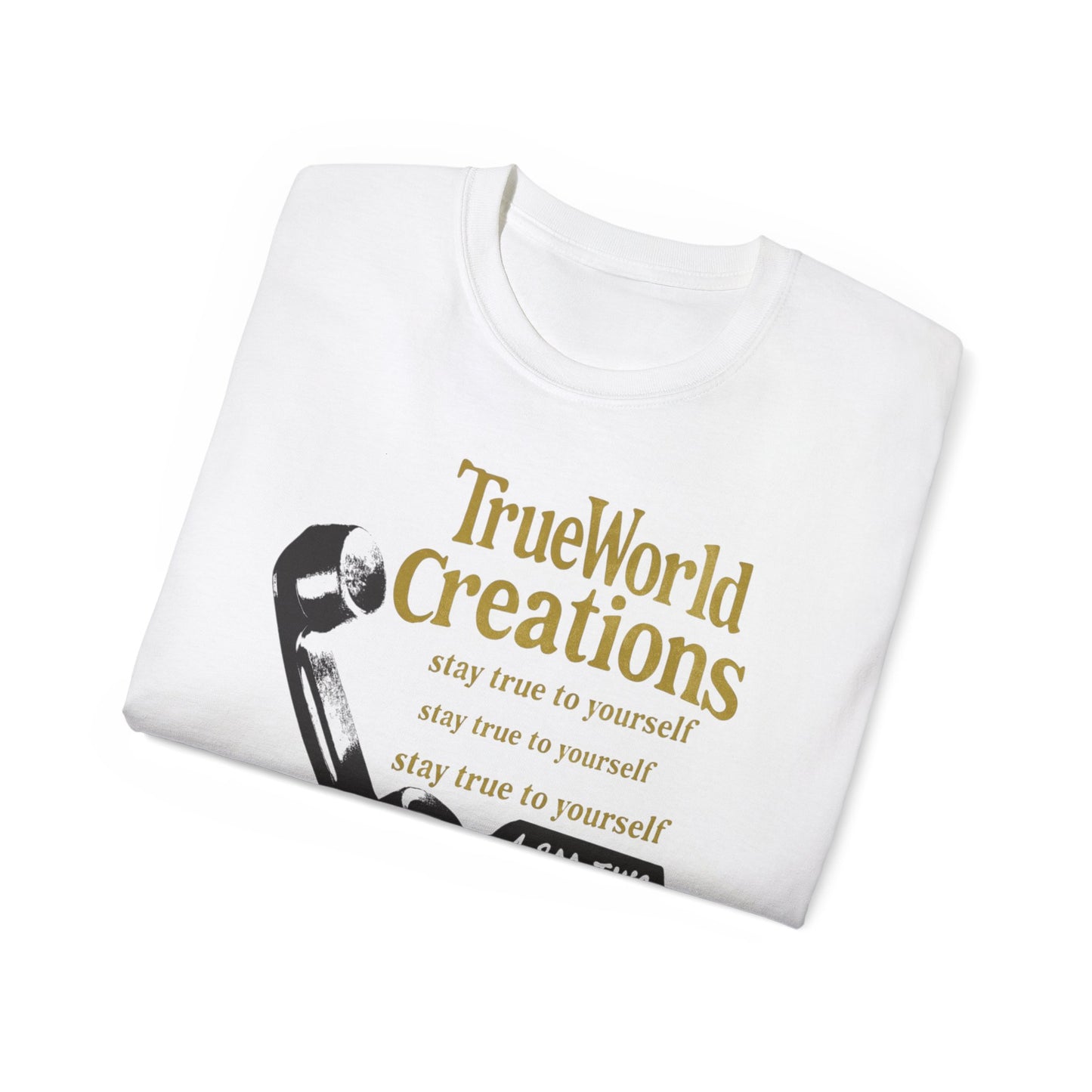 TrueWorld Creations phone call graphic T-shirt Unisex Ultra Cotton Tee