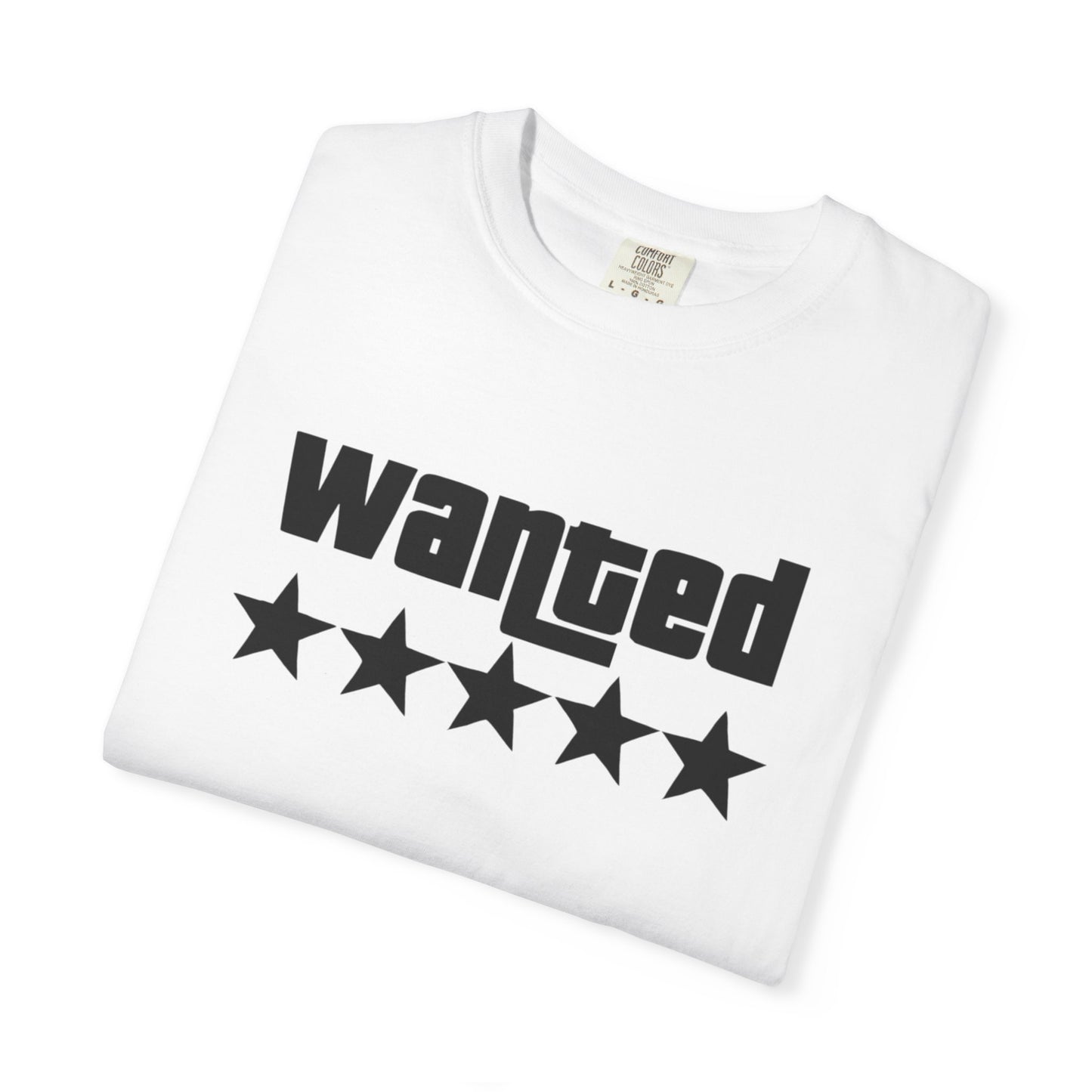 Wanted Five-Star T-Shirt — Retro Bold Graphic Tee