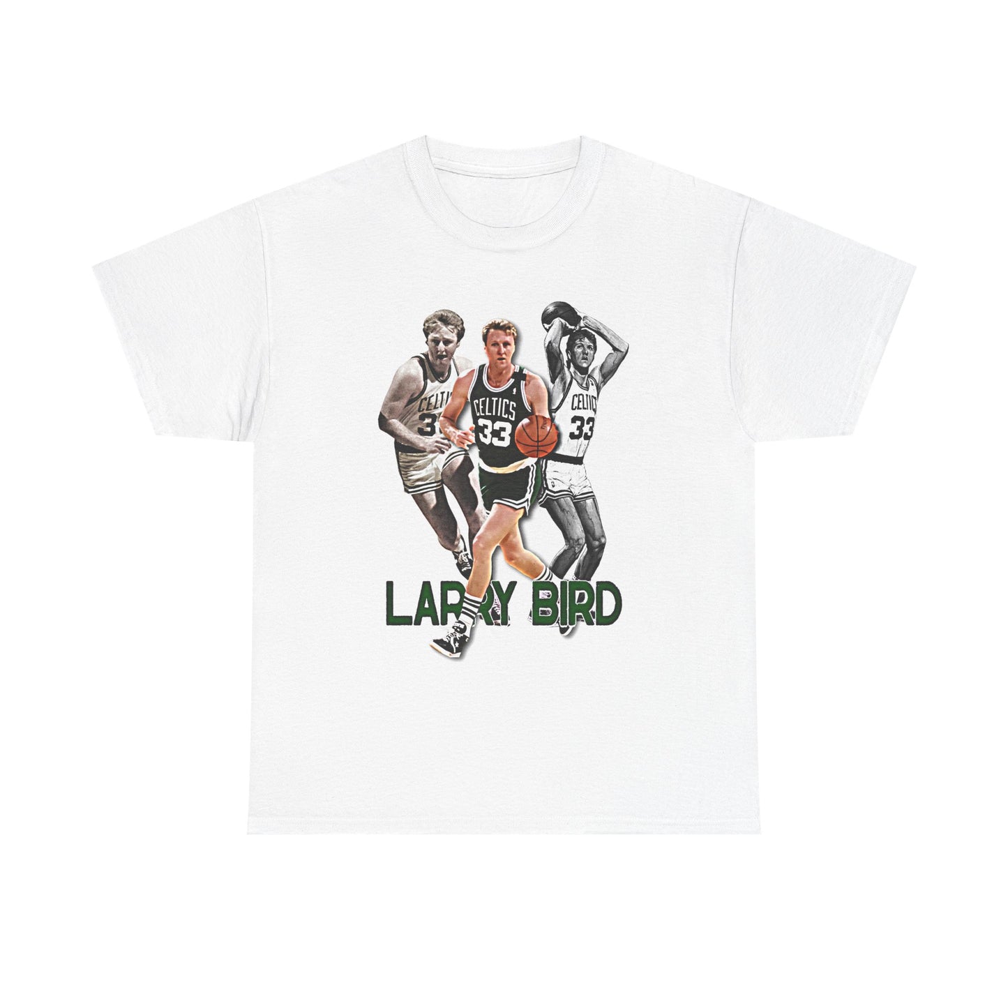 Vintage Larry Bird Unisex Heavy Cotton Tee - Perfect for Basketball Fans & Retro Style