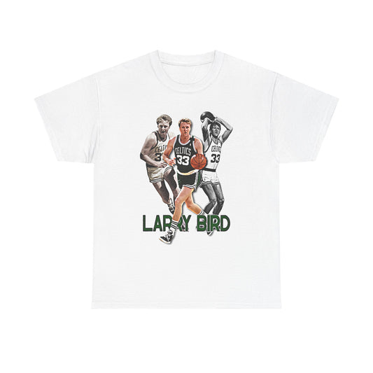 Vintage Larry Bird Unisex Heavy Cotton Tee - Perfect for Basketball Fans & Retro Style