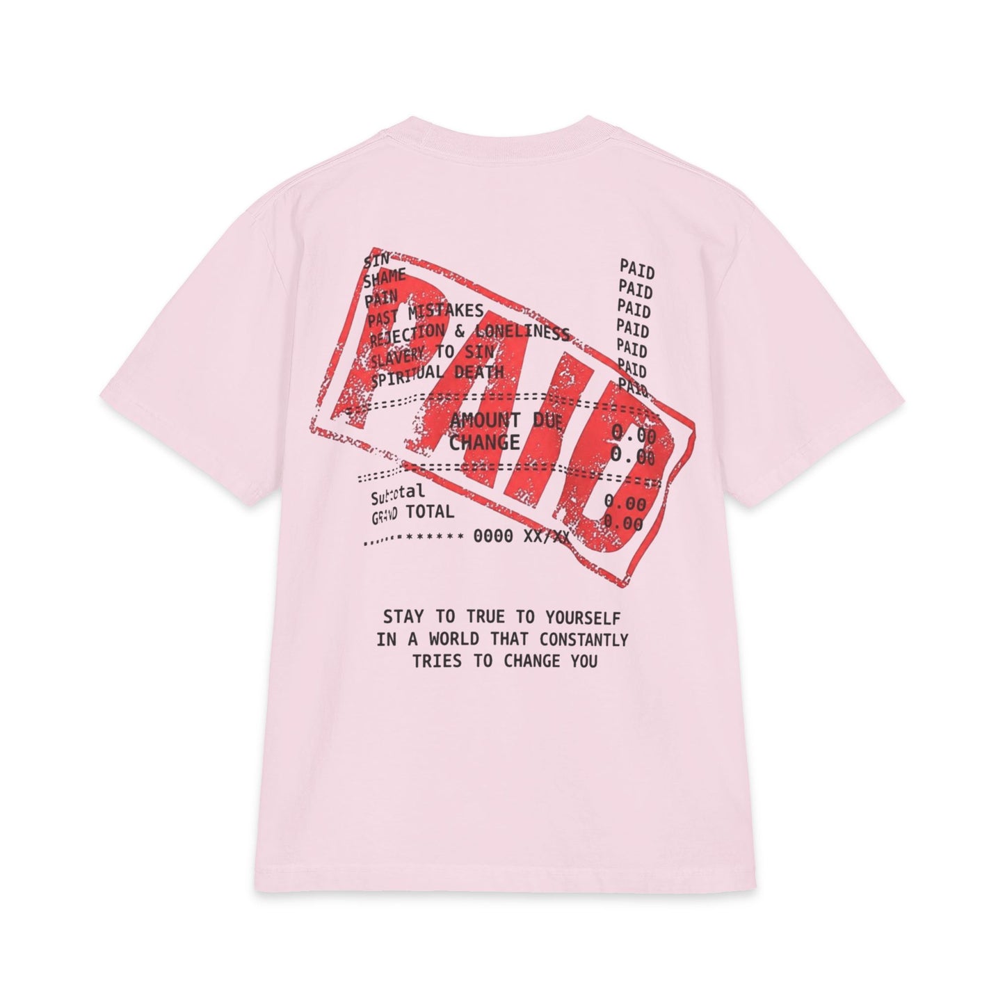 "True World Creations" Paid Stamp Graphic Tee