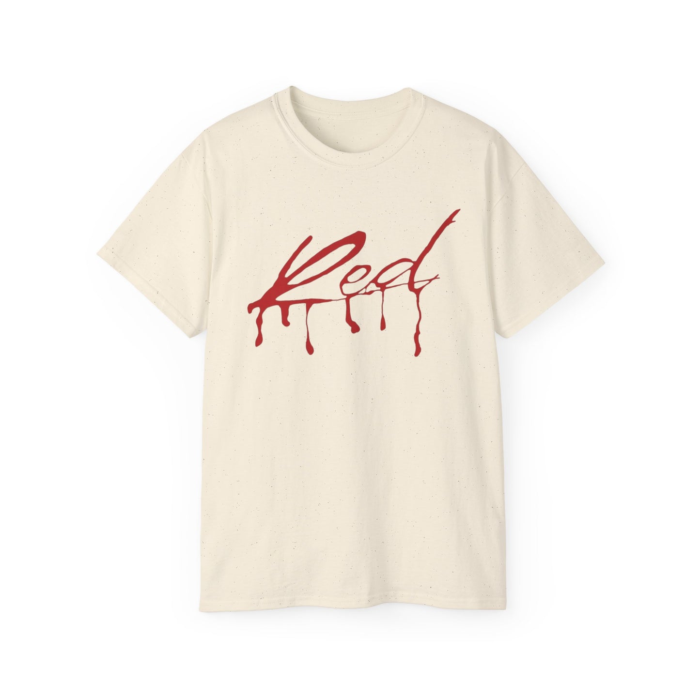 Red Drip Carti Graphic Tee — 'Red' Script Blood-Style Design