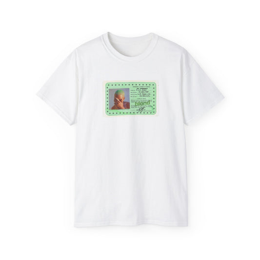 Frank ocean Green ID Card Graphic Tee — Retro Photo License Design