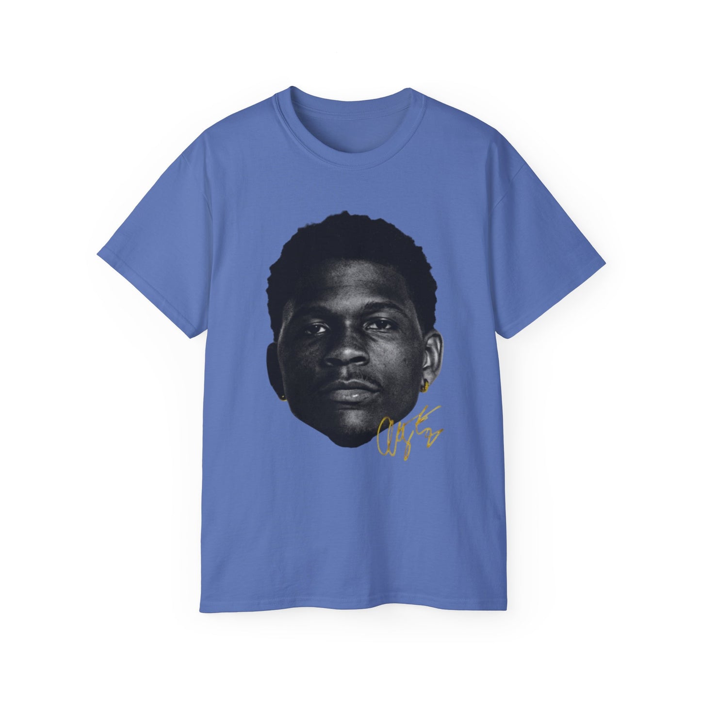 Portrait Tee — Anthony Edwards  Graphic with Gold Signature