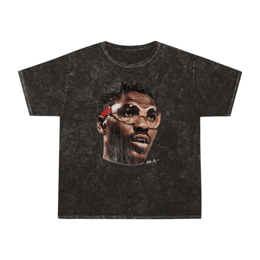 Retro Hakeem Sports Portrait T‑Shirt — Vintage Basketball Player Graphic
