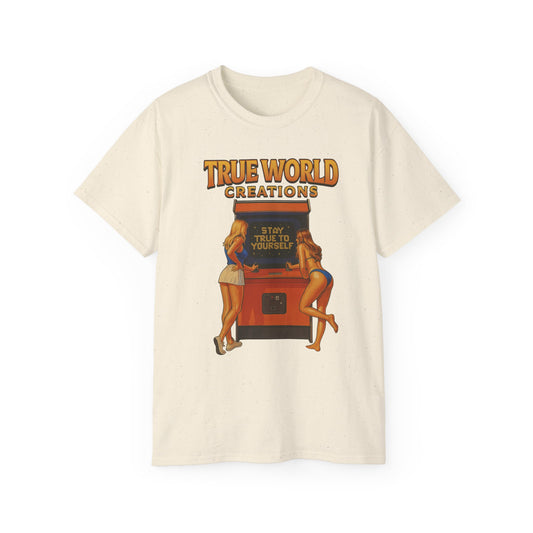 TrueWorldCreations- 'Stay True to Yourself' Vintage Style Graphic T-shirt