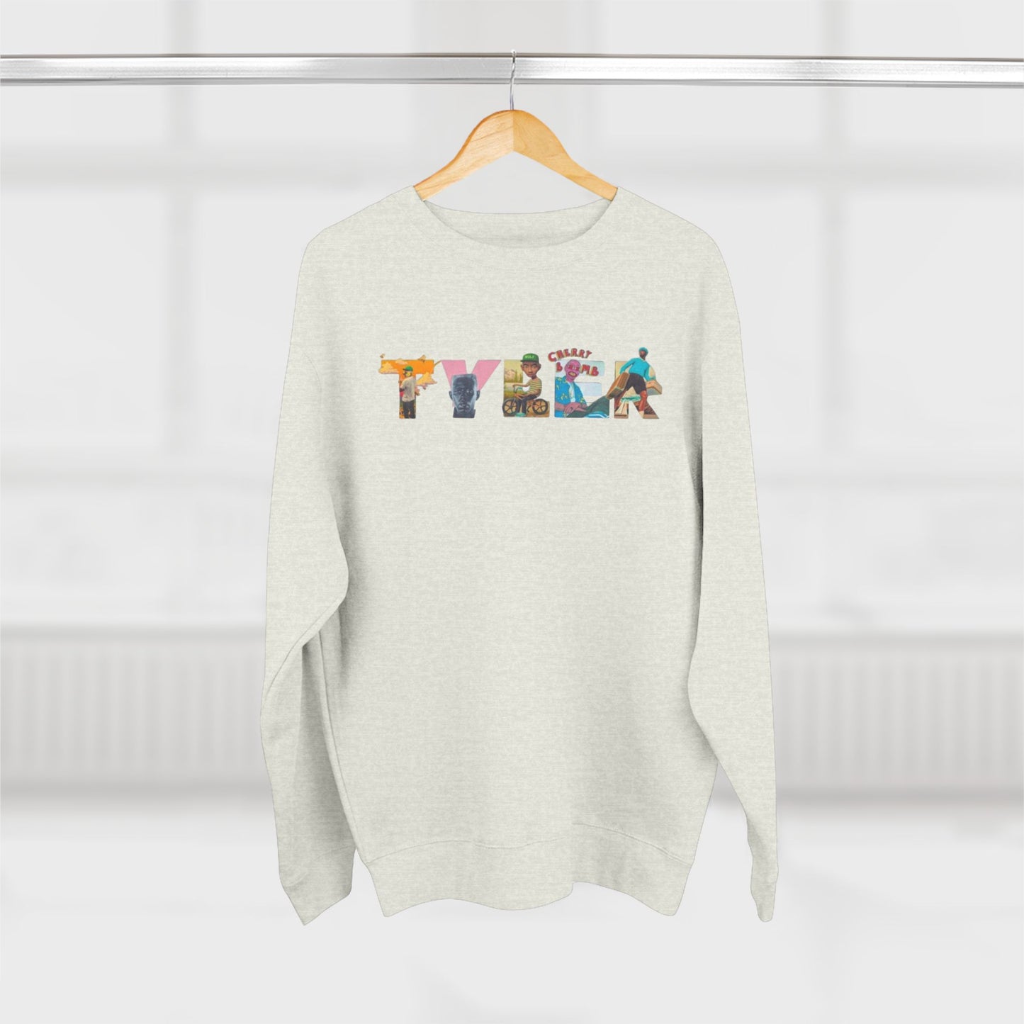 Tyler Crewneck Sweatshirt - Tyler the Creator  Music Album Nameplate Design