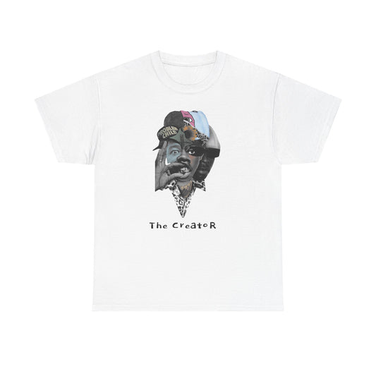 Unisex Heavy Graphic Cotton Tee - Iconic “The Creator”- Graphic Art Tee