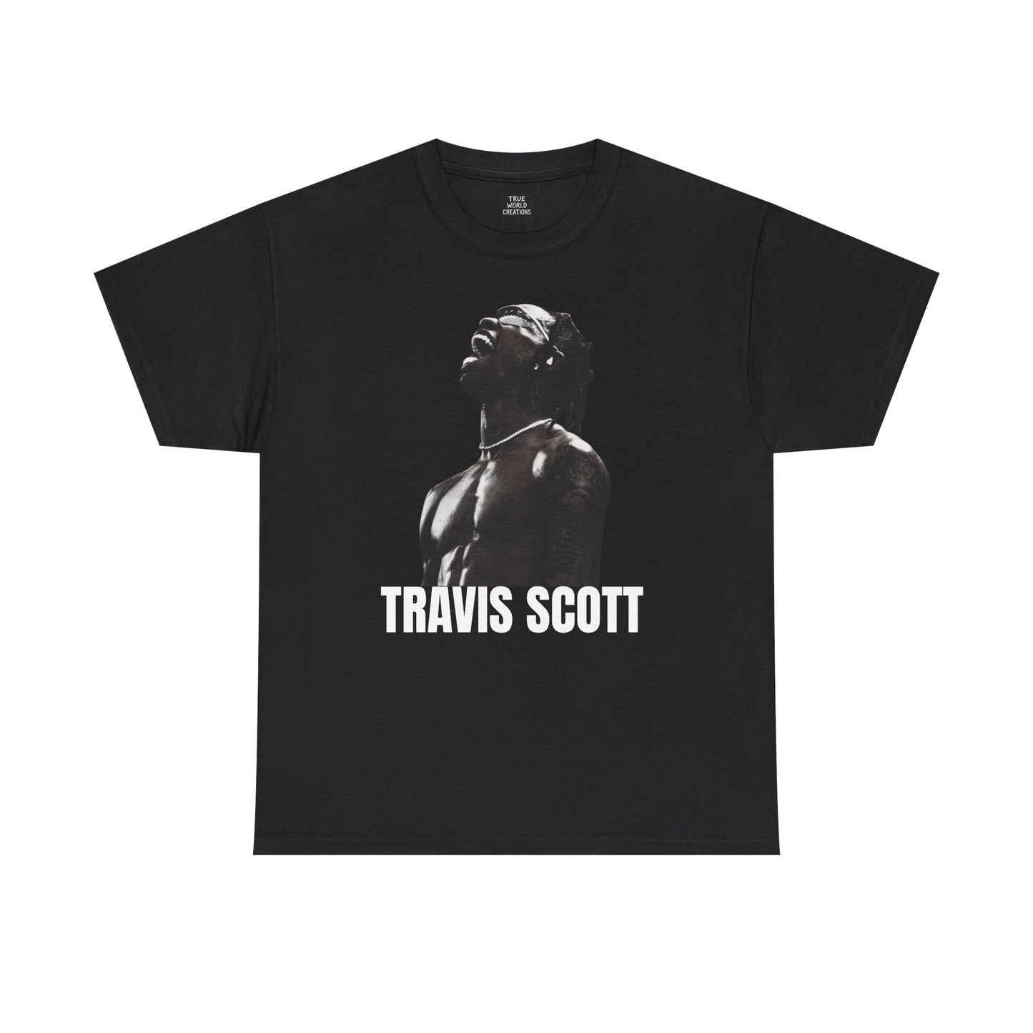 Travis Scott Unisex Heavy Cotton Tee - Bold Graphic Streetwear Top