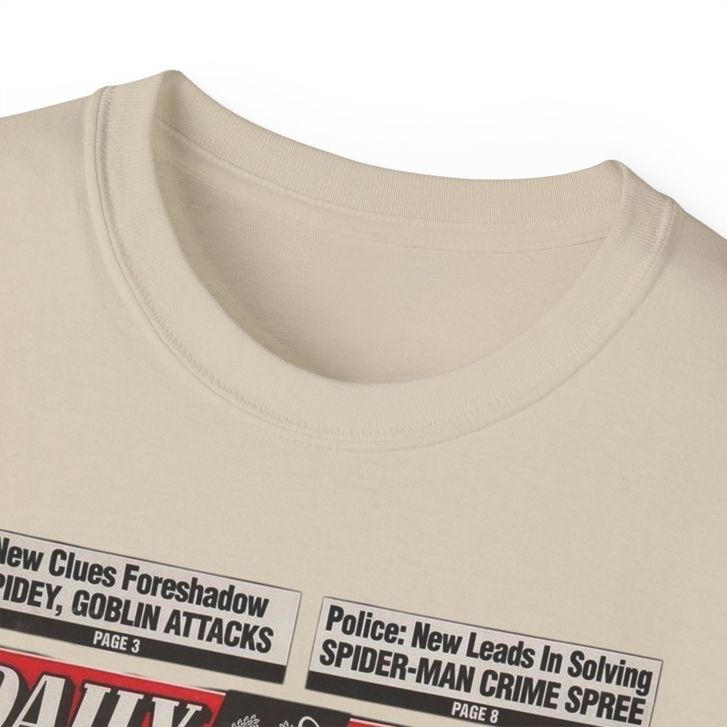 Spider-Man Daily bugle graphic Trendy Everyday T-shirt