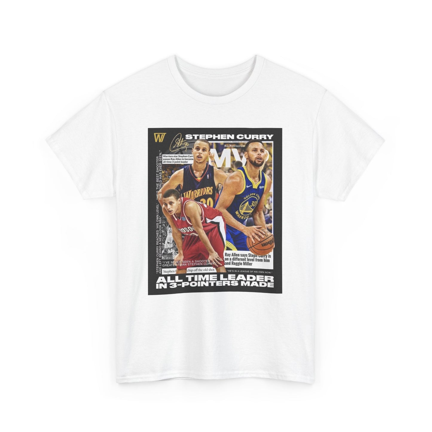Stephen Curry All-Time Leader Unisex Heavy Cotton Tee