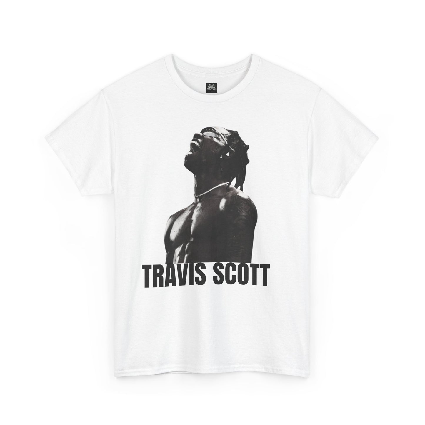 Travis Scott Unisex Heavy Cotton Tee - Bold Graphic Streetwear Top
