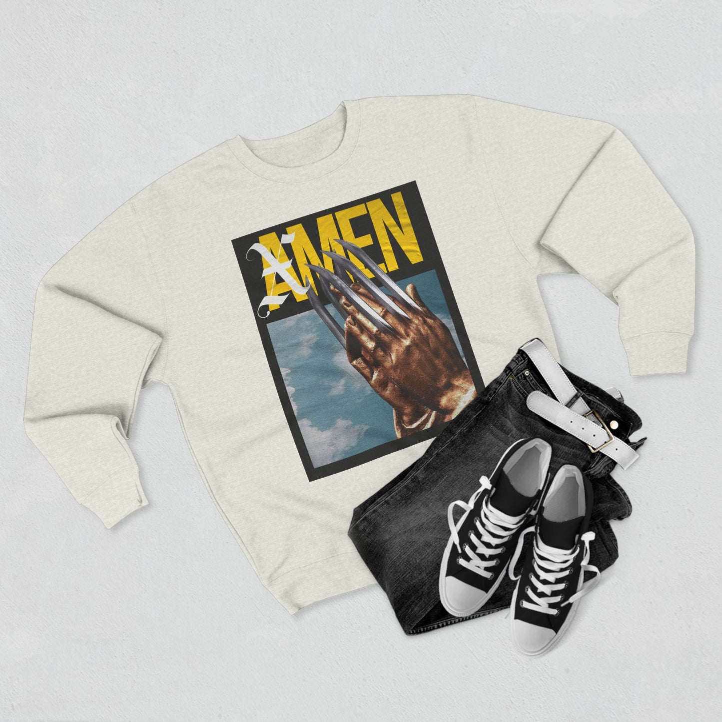 X-Men Inspired Unisex Crewneck Sweatshirt, Graphic Sweatshirt, Vintage Style Apparel, Superhero Gift, Casual Wear, Comic Book Fashion