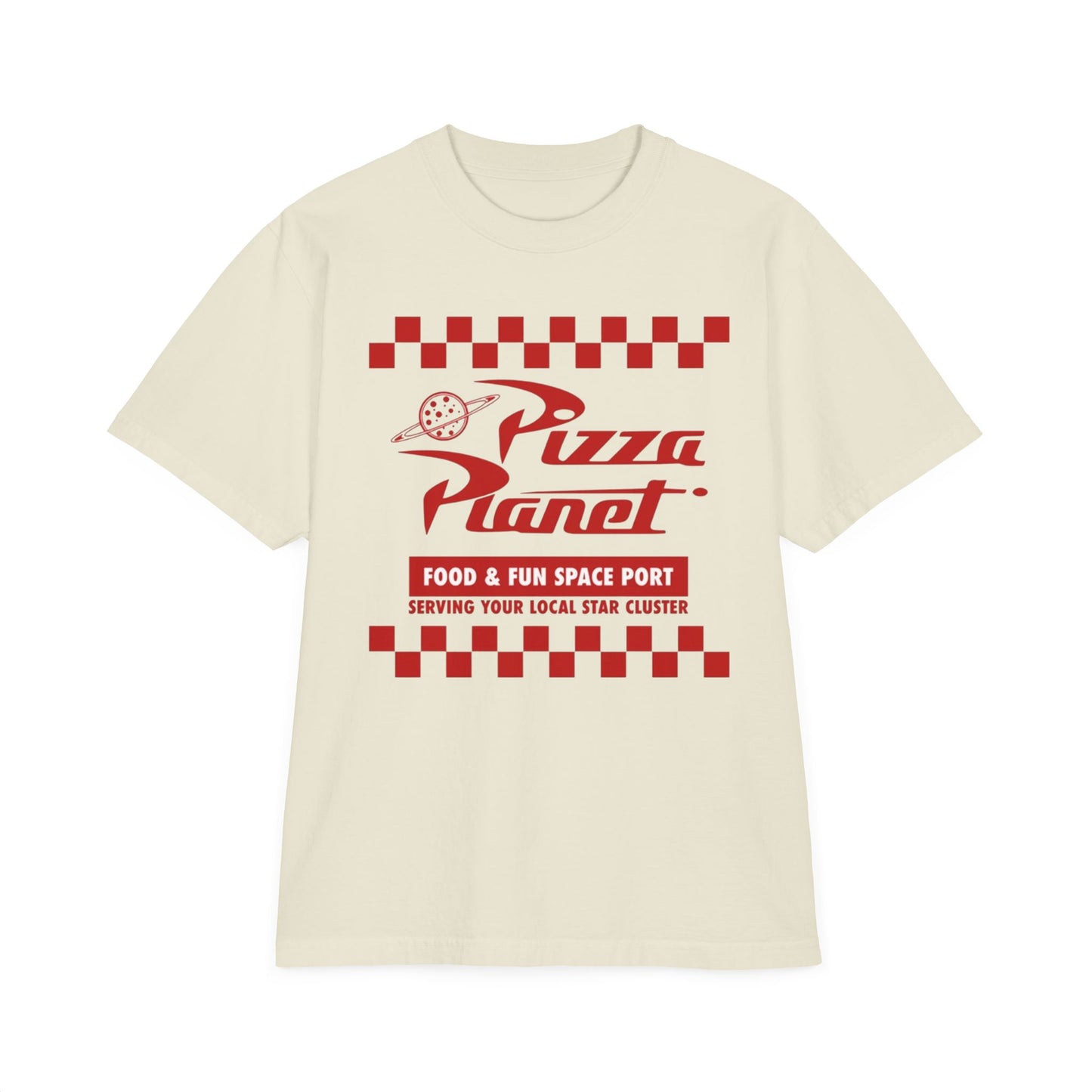 Pizza Planet Graphic T‑Shirt — Retro Toy Story graphic