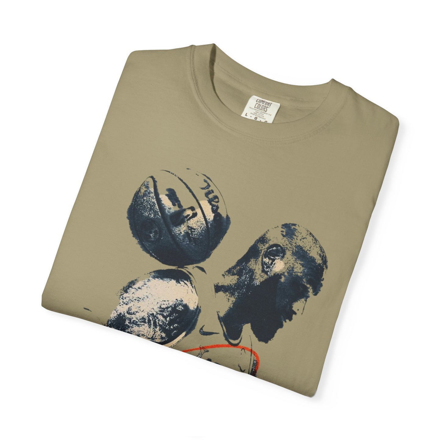 Basketball Silhouette Tee with lbj Signature Graphic