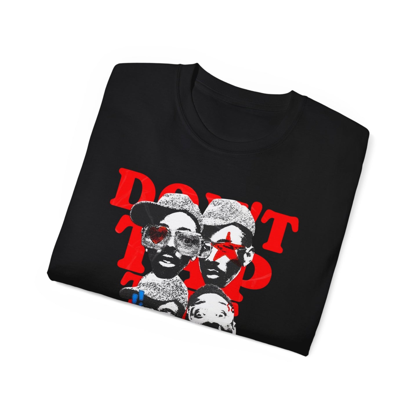 Vibrant Graphic Tee - "Don't tap the Glass” Tyler