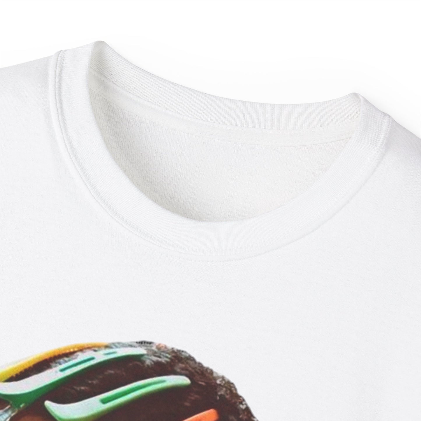 Artistic drake Unisex Ultra graphic Cotton Tee with Colorful Hair Clips Design