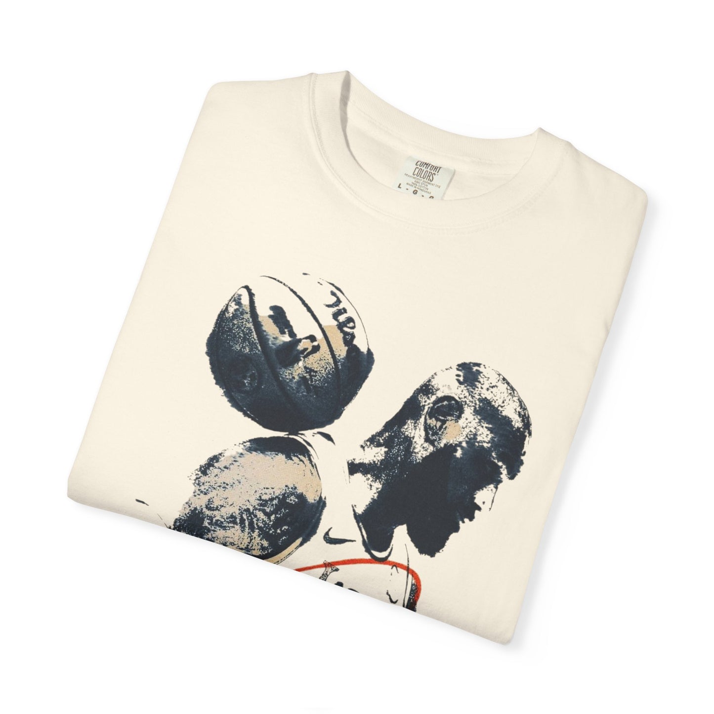 Basketball Silhouette Tee with lbj Signature Graphic
