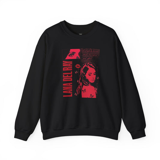 Lana Del Rey Inspired Unisex Crewneck Sweatshirt - Cozy Vintage Vibe
