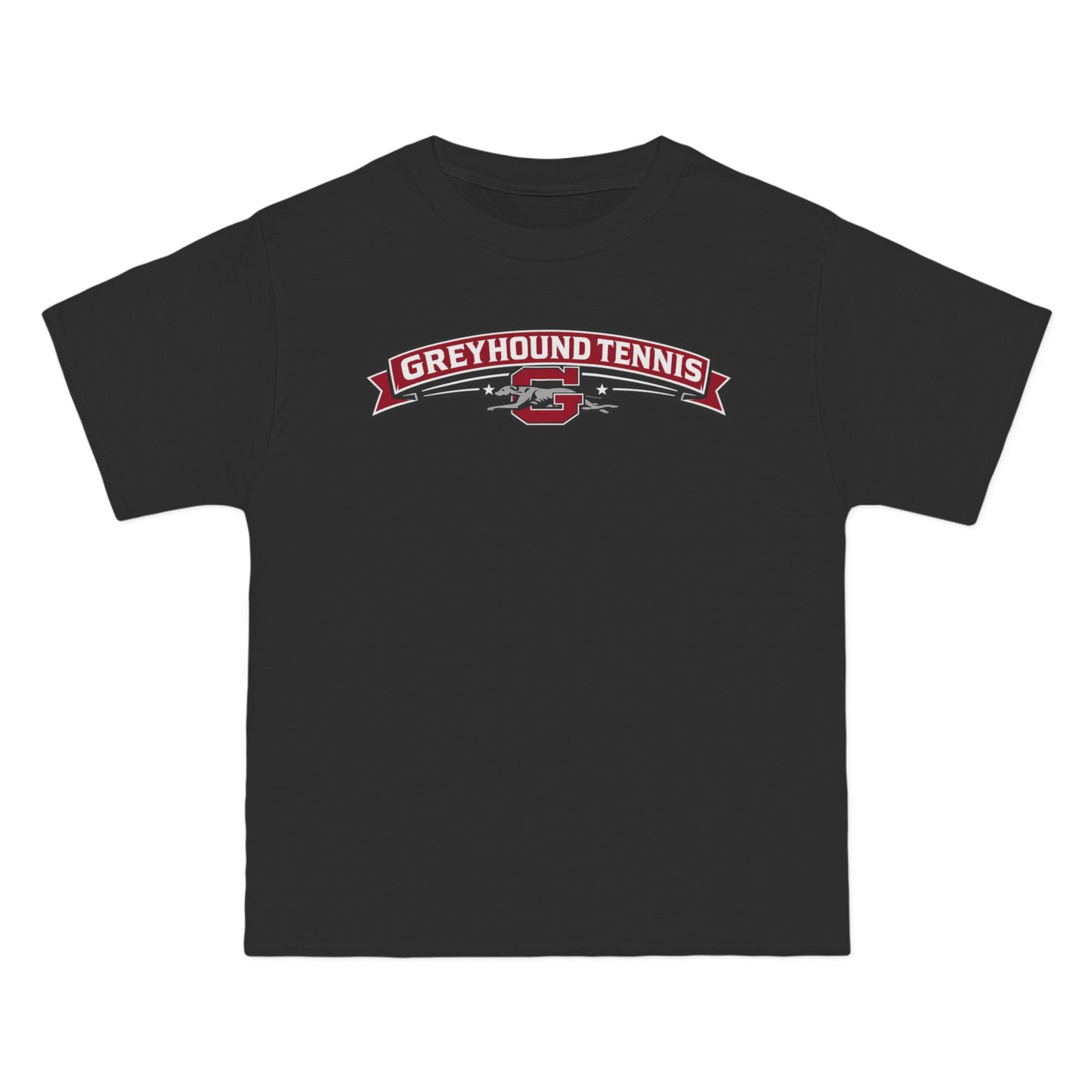 Greyhound Tennis Graphic T-Shirt — Crest Logo Short Sleeve