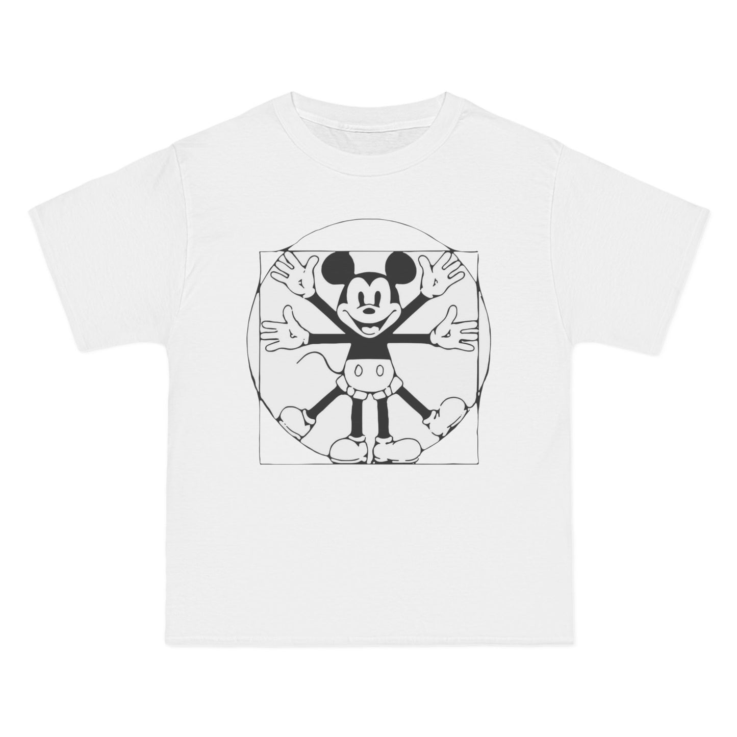 Mickey Vitruvian T-Shirt — Retro Cartoon Art Tee