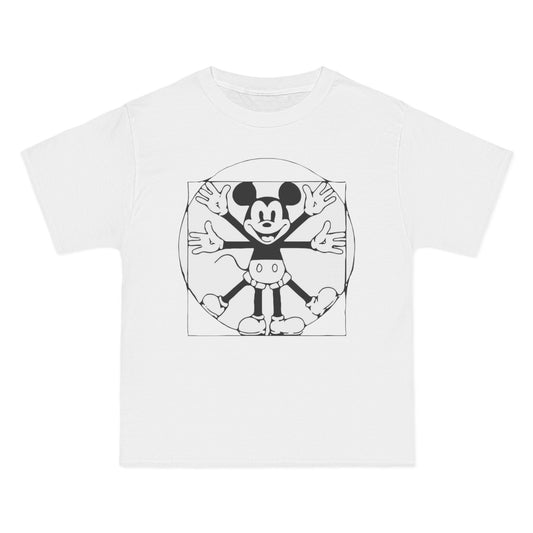 Mickey Vitruvian T-Shirt — Retro Cartoon Art Tee