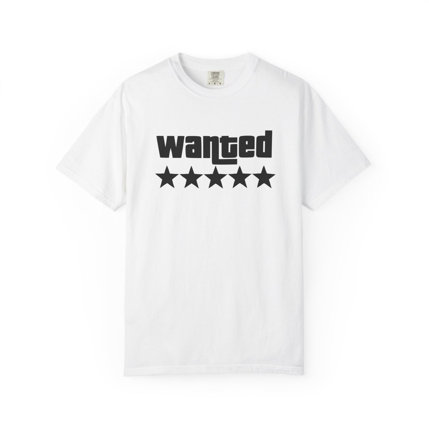 Wanted Five-Star T-Shirt — Retro Bold Graphic Tee