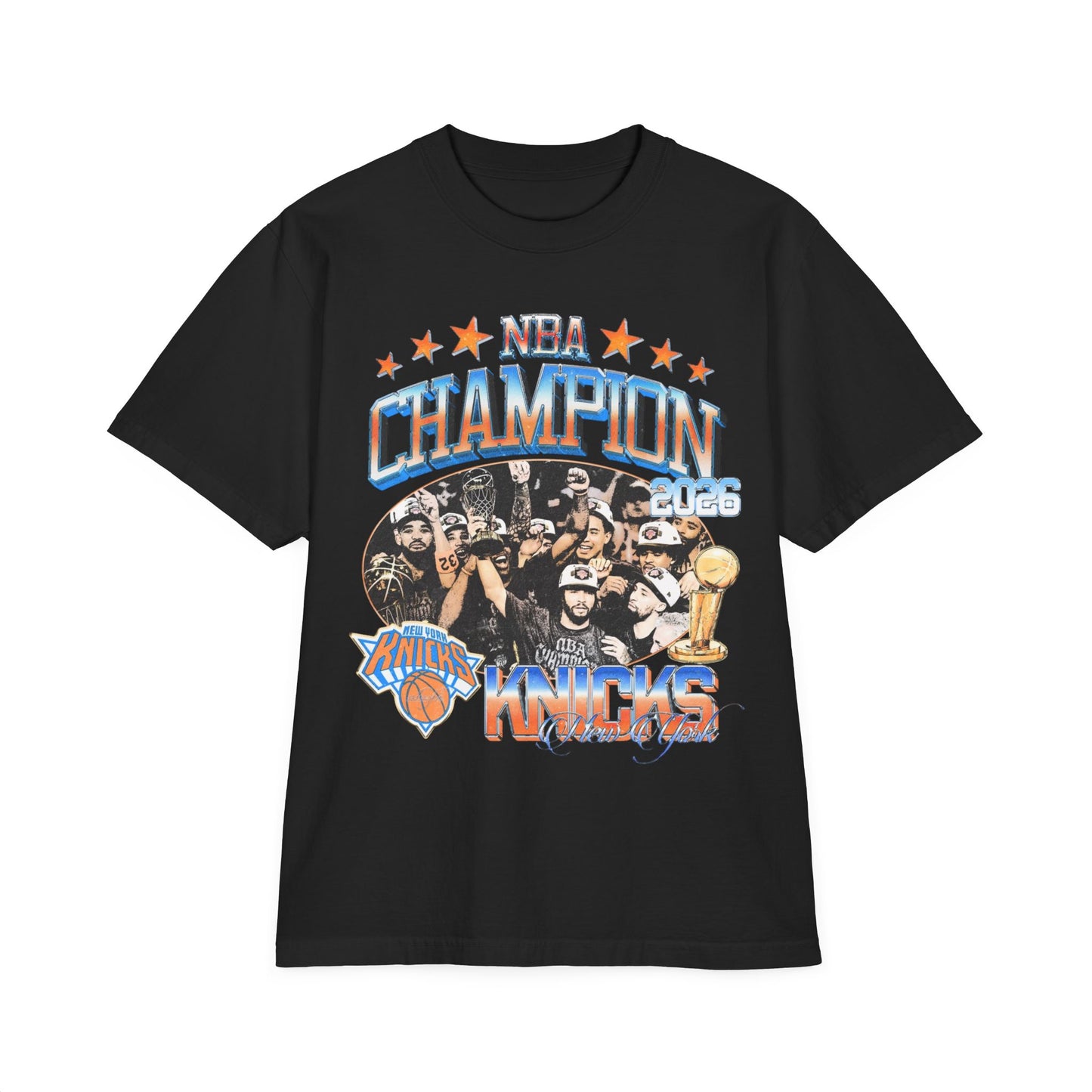 NBA Champions 2026 Graphic T-Shirt — Knicks