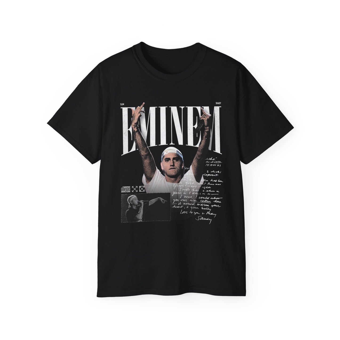 Slim shady Photo Graphic Tee — Vintage Concert Poster T-Shirt