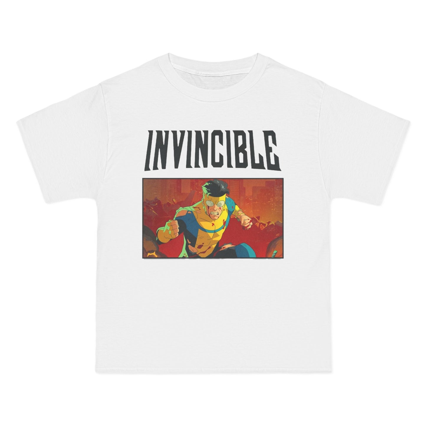 Invincible Superhero T-Shirt — Retro Comic Graphic Tee