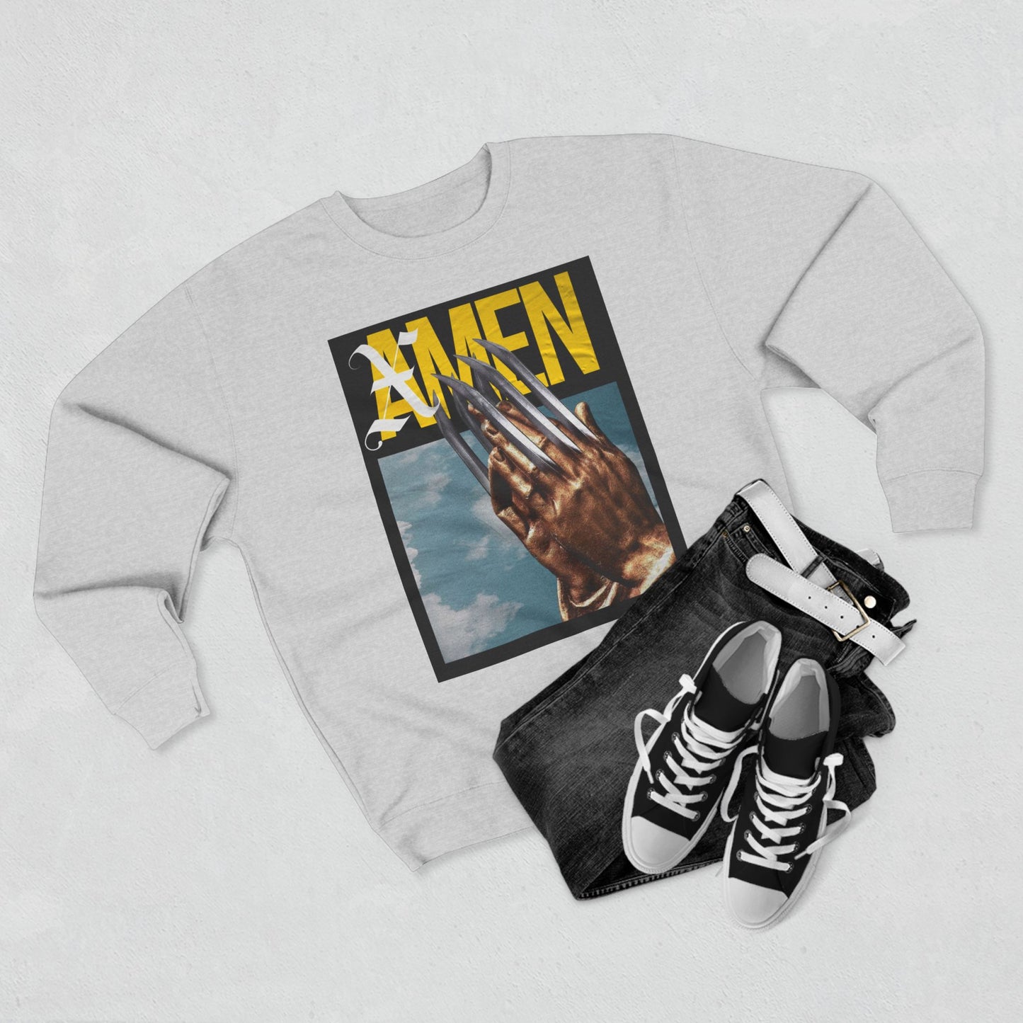 X-Men Inspired Unisex Crewneck Sweatshirt, Graphic Sweatshirt, Vintage Style Apparel, Superhero Gift, Casual Wear, Comic Book Fashion