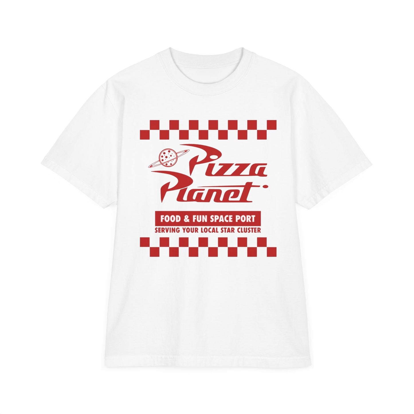 Pizza Planet Graphic T‑Shirt — Retro Toy Story graphic