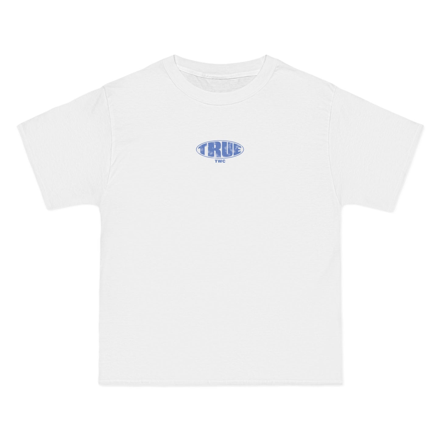 TrueWorldCreations TRUE Logo T-Shirt — Vintage Blue Graphic Tee