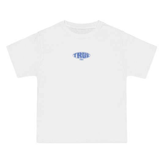 TrueWorldCreations TRUE Logo T-Shirt — Vintage Blue Graphic Tee