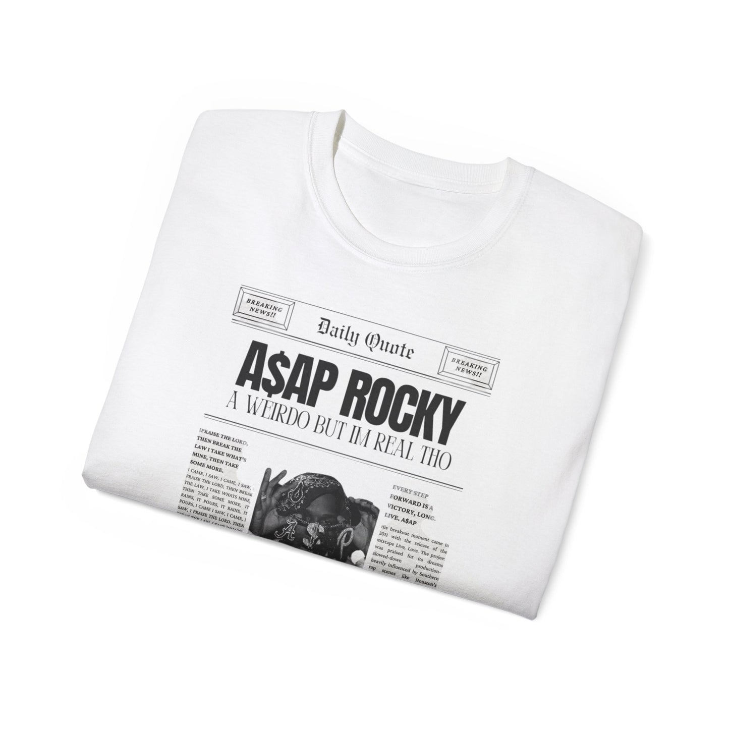 ASAP Rocky Inspired Unisex Ultra Cotten t-shirt
