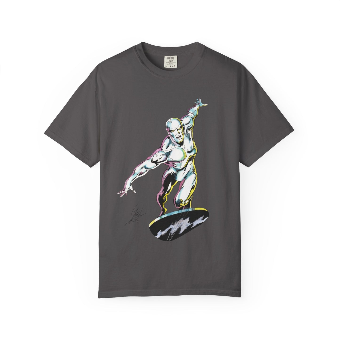 Surfing Silver Surfer Unisex T-Shirt, Retro T-Shirt, Comic Tee,