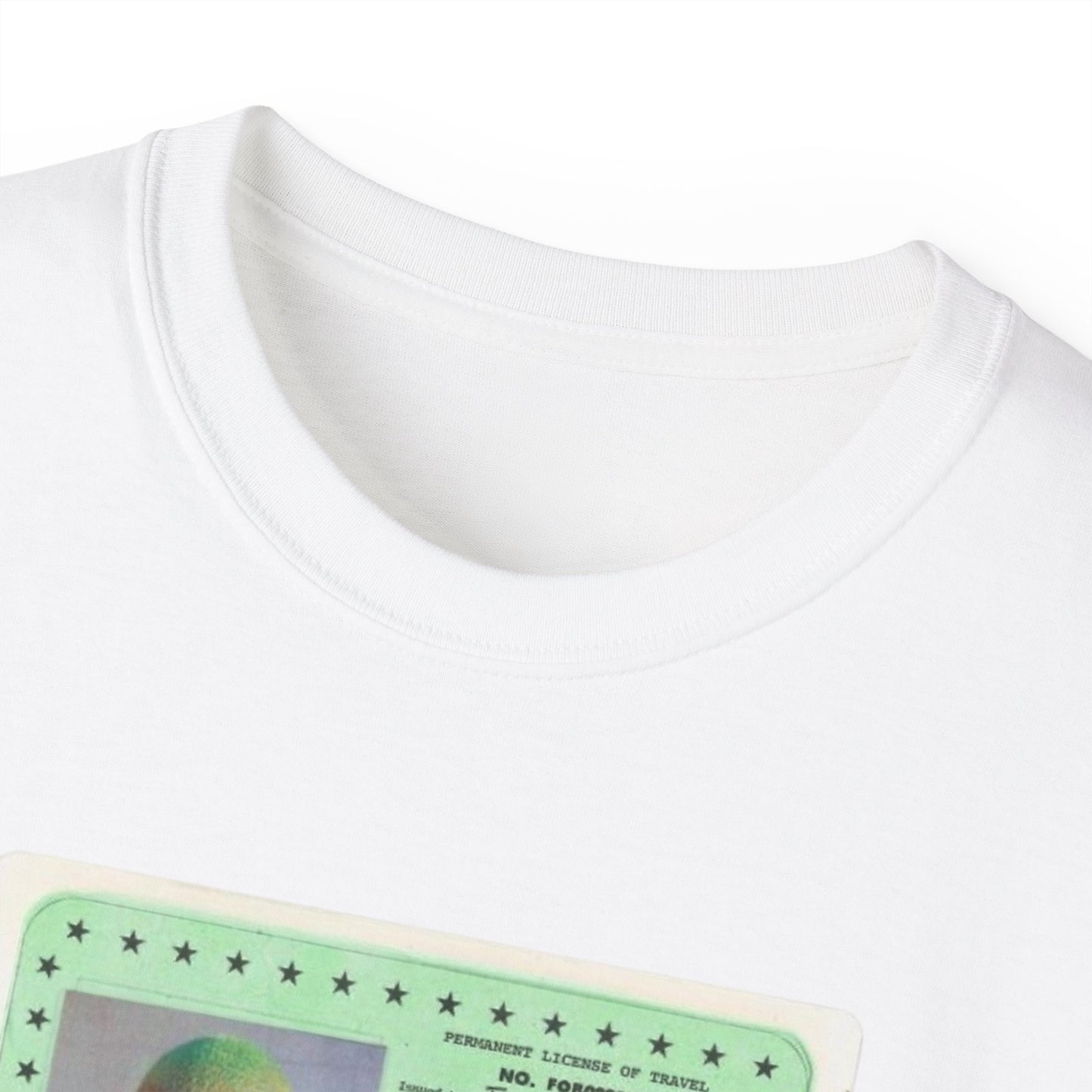 Frank ocean Green ID Card Graphic Tee — Retro Photo License Design