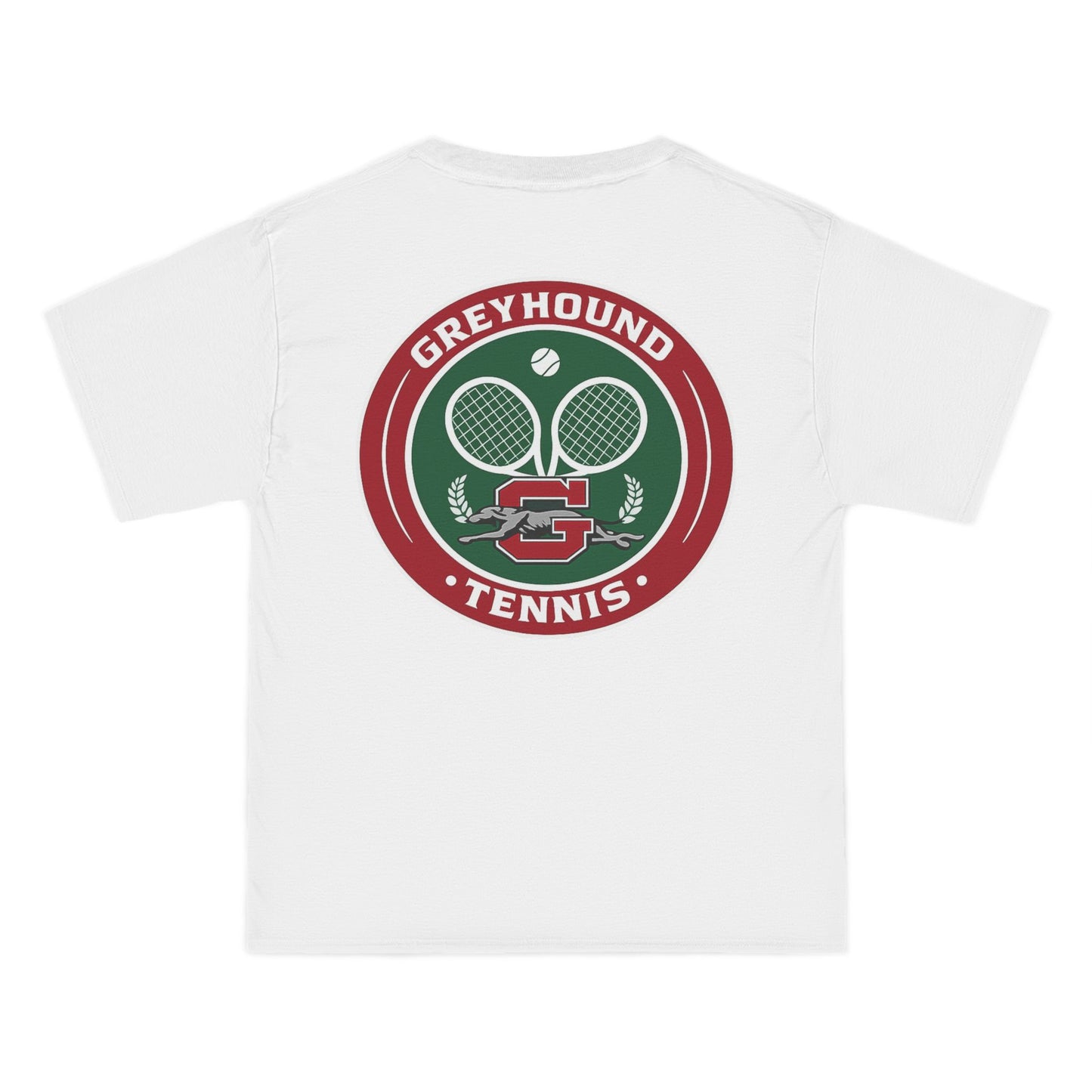 Greyhound Tennis Graphic T-Shirt — Crest Logo Short Sleeve