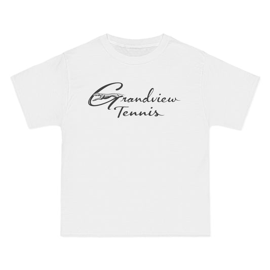 'Grandview Tennis' Graphic Tee with Racket Design